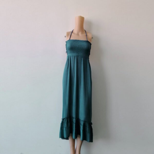 Backless Bohemian Beach Maxi Dress Cotton - Image 5