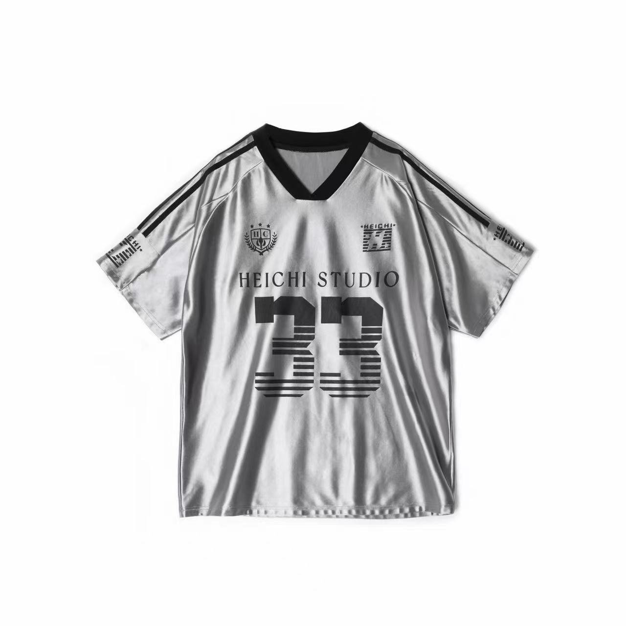 American V-neck Raglan Sleeves With Icy Short Sleeves - Image 3