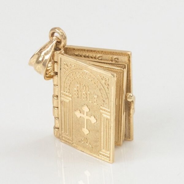 Religion Necklace Openable Holy Bible Book Pendant Necklaces Christian Judaism Catholicism Orthodox Jewelry - Image 4