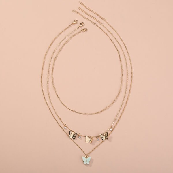 Butterfly multi-layer necklace - Image 4