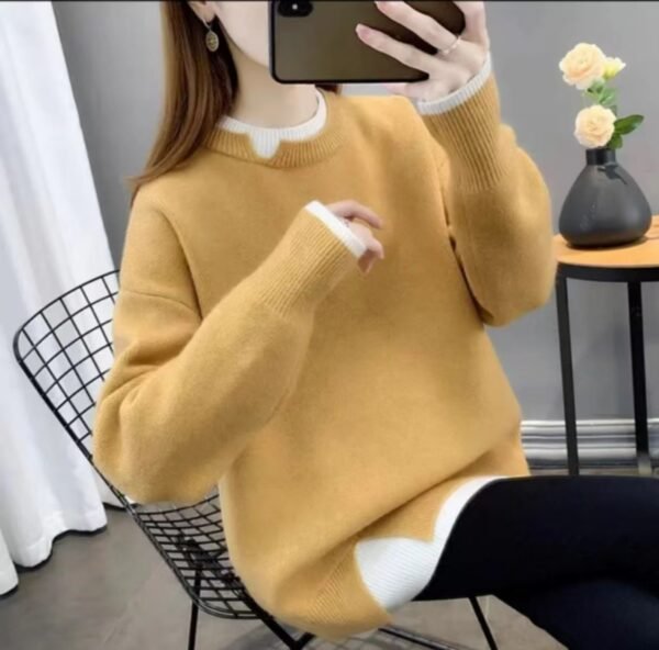 All-matching Loose Knitted Pullover Top - Image 8