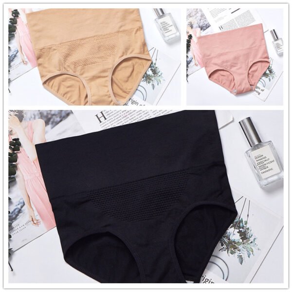 Abdomen, Buttocks, Seamless, Large-size Cotton Briefs - Image 7