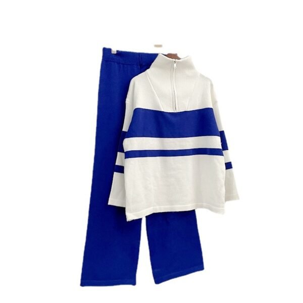 Zip Top Loose Pants Casual Two-piece Suit - Image 2